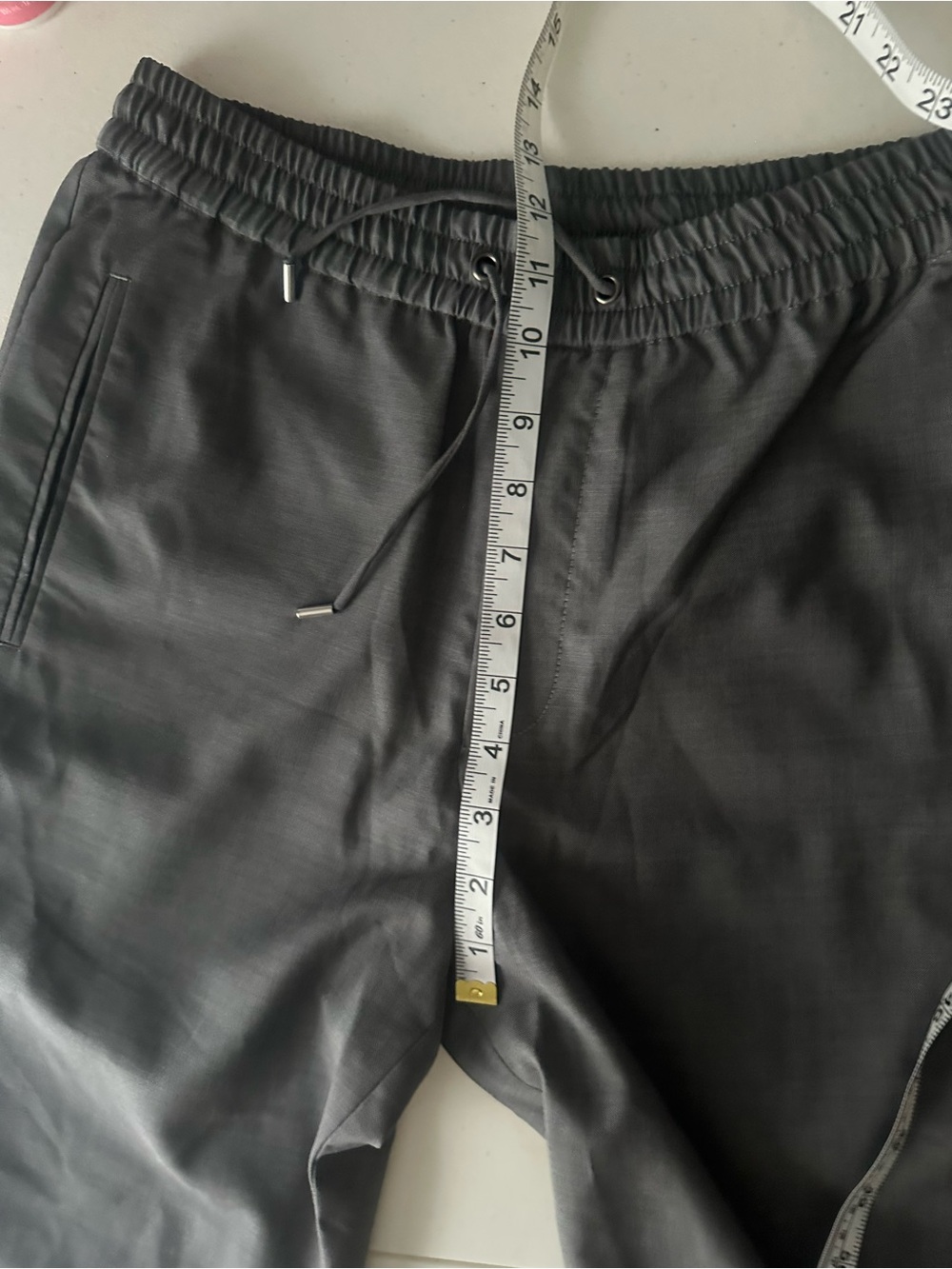 The Kooples Flat Soft Grey Wool Jogger Pants NWT US 36 FR 46 - Picture 11 of 12